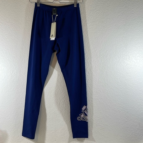 ADIDAS Blom G Tights Athletic Blue Size Small New - Picture 4 of 16